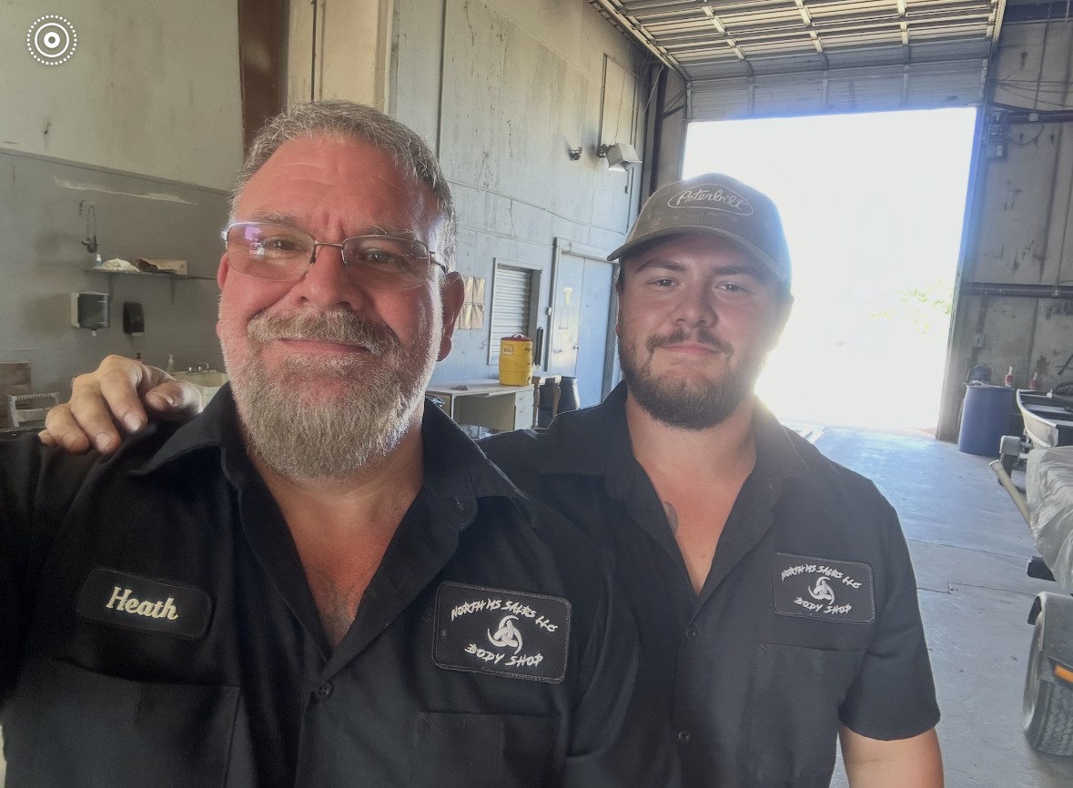 Heath and Walker Gray at North MS Sales body shop